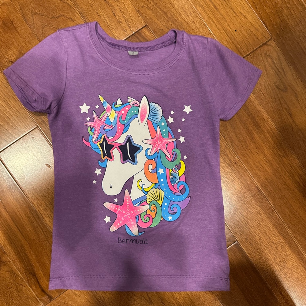 Purple Kids' Unicorn T-Shirt